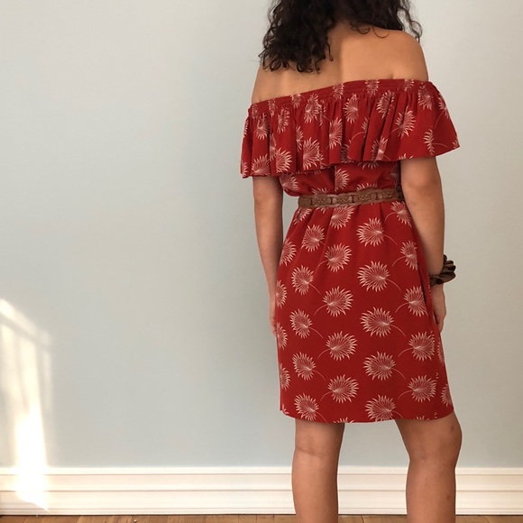 Madewell silk off the shoulder dress - Picture 2 of 2